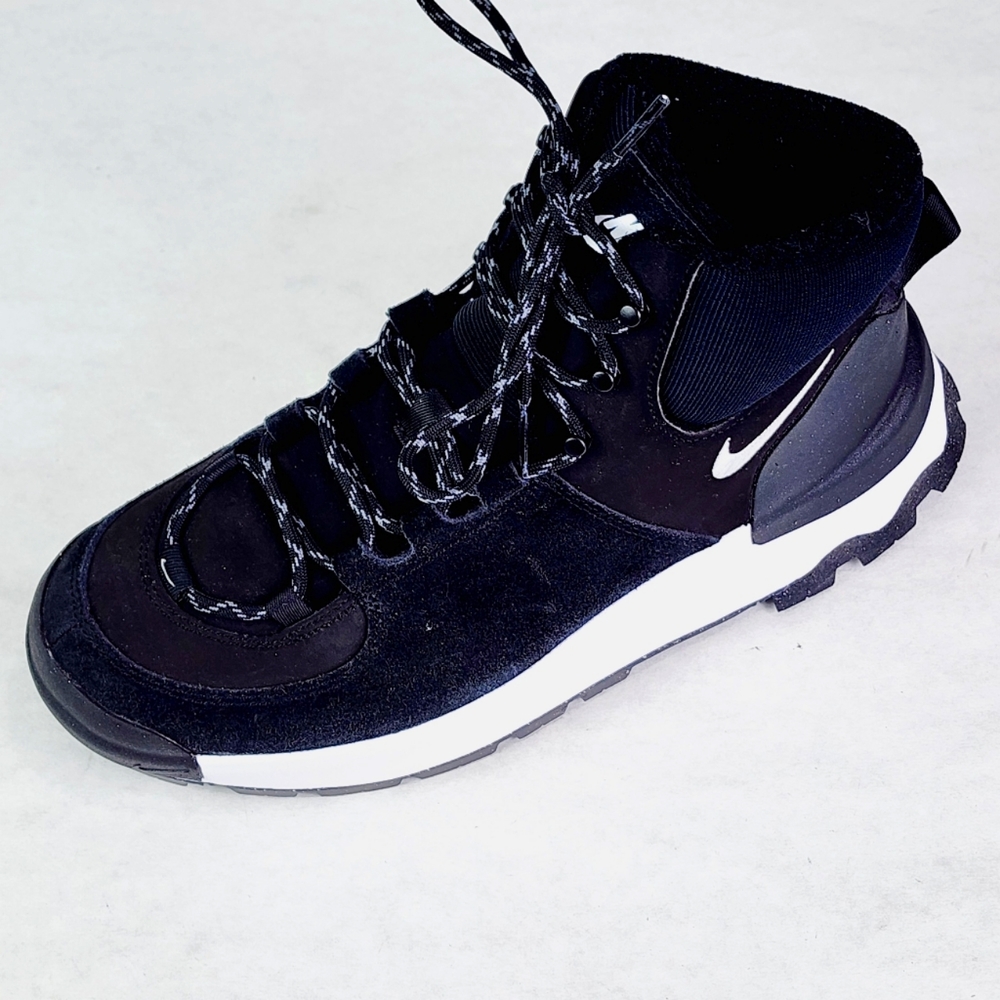 Women's Nike City Classic Black Boot Shoes Leather Platform New